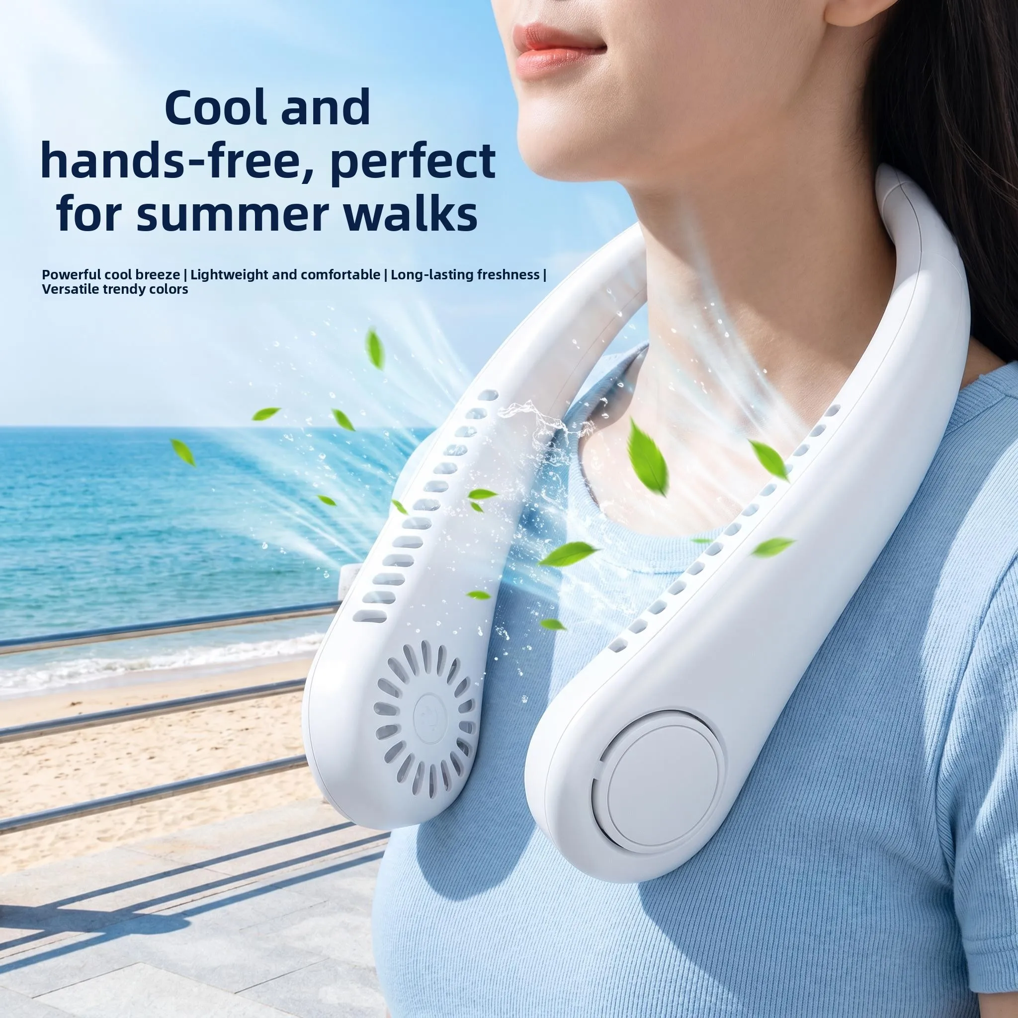 Neck Hanging Fan Long Endurance Outdoor Portable No-Leaf Cooling Powerful Wind Home Daily Use Small Fan Quiet Operation
Neck Hanging Fan Long Endurance Outdoor Portable No-Leaf Cooling Powerful Wind Home Daily Use Small Fan Quiet Operation