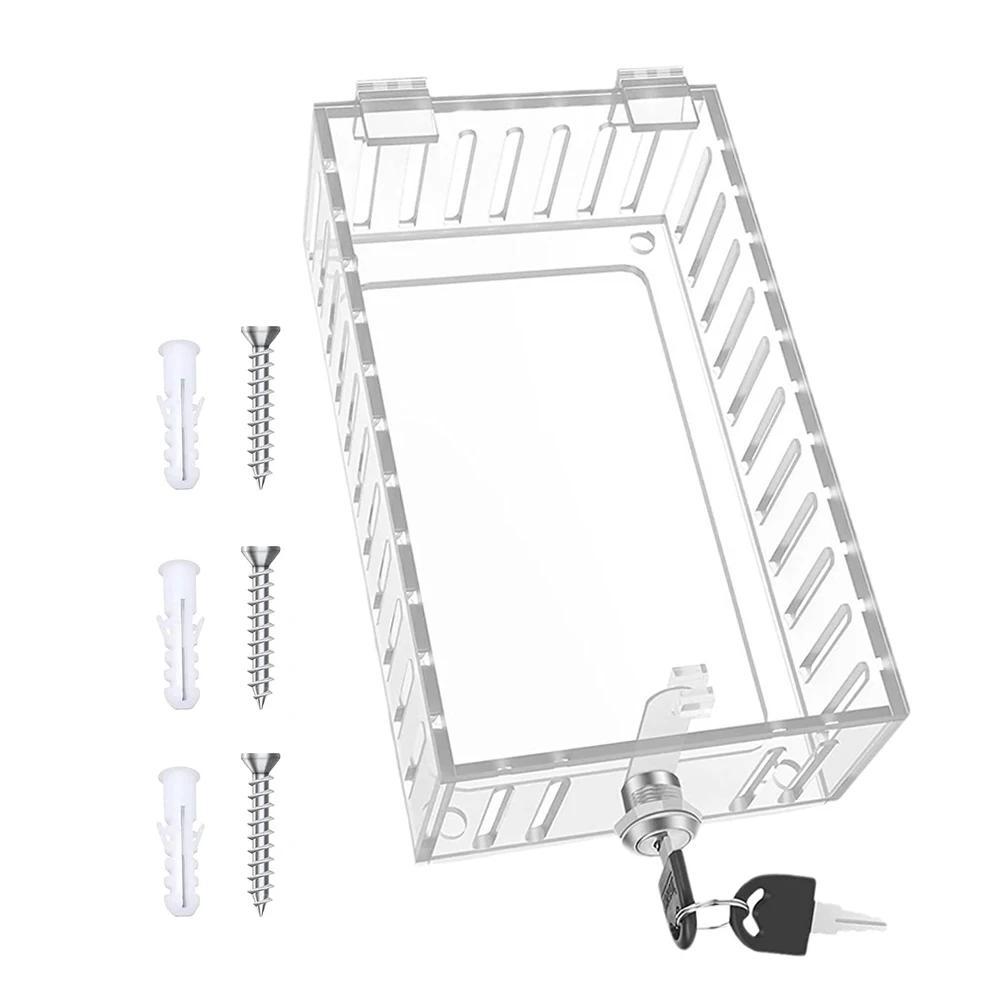 1 Set Of Clear Keyed Thermostat Guard Lock Box Suitable For All Thermostat Brands
1 Set Of Clear Keyed Thermostat Guard Lock Box Suitable For All Thermostat Brands
