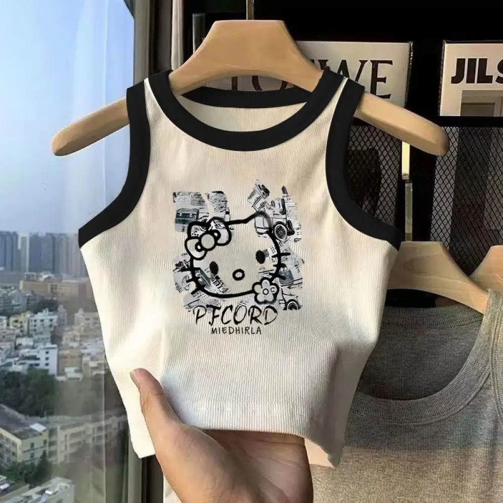 Жилет Kawaii Sanrio Hello Kitty для девочек от 1 до 8 лет, слинг без рукавов с принтом, летние милые топы с короткими рукавами из мультфильма для малышей, подарок ребенку
Жилет Kawaii Sanrio Hello Kitty для девочек от 1 до 8 лет, слинг без рукавов с принтом, летние милые топы с короткими рукавами из мультфильма для малышей, подарок ребенку