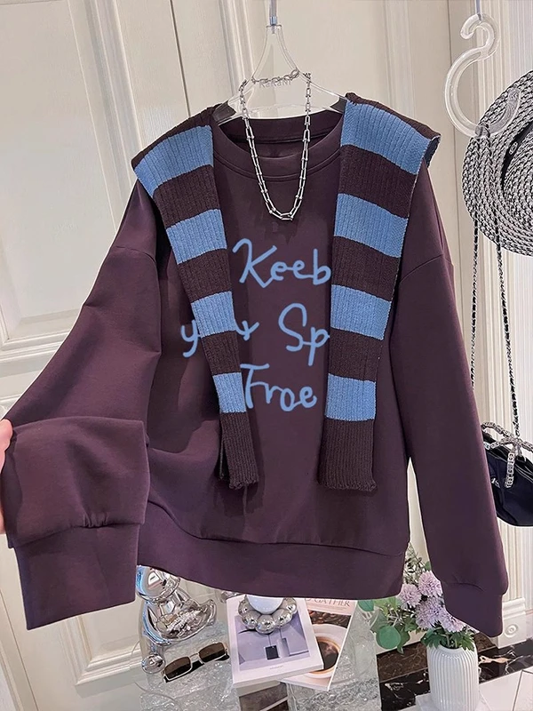 Extra Large 300 Pounds Korean Style INS Striped Shoulder Hoodie Women's Casual Age-Defying Top Design Sensibility Autumn
Extra Large 300 Pounds Korean Style INS Striped Shoulder Hoodie Women's Casual Age-Defying Top Design Sensibility Autumn