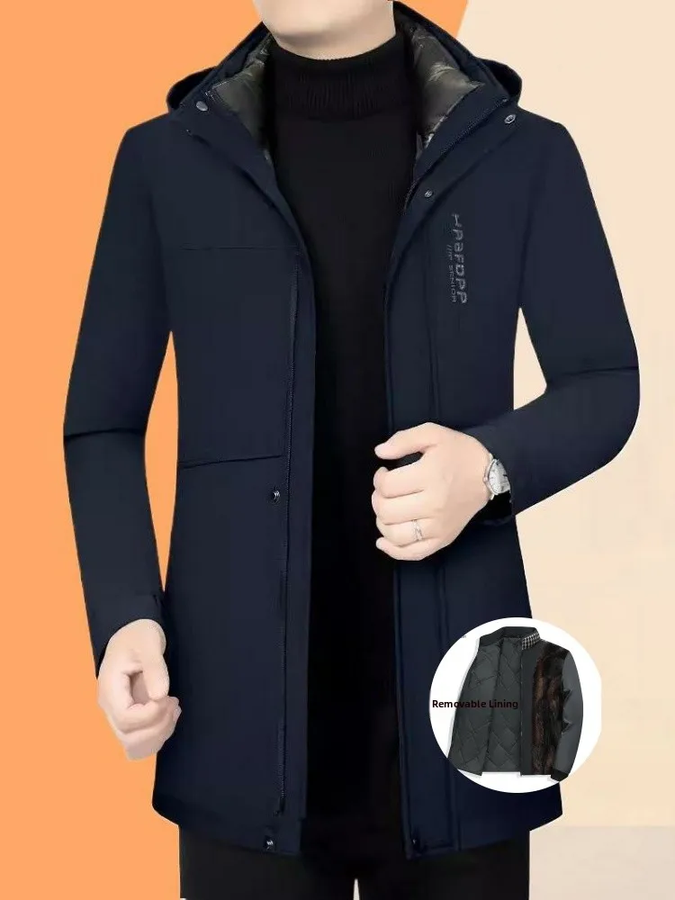 Winter New Sle Casual Detachable Inner Cotton Jaet Men's Busin Simple Warm Mid-Length Outerwear Trendy
Winter New Sle Casual Detachable Inner Cotton Jaet Men's Busin Simple Warm Mid-Length Outerwear Trendy