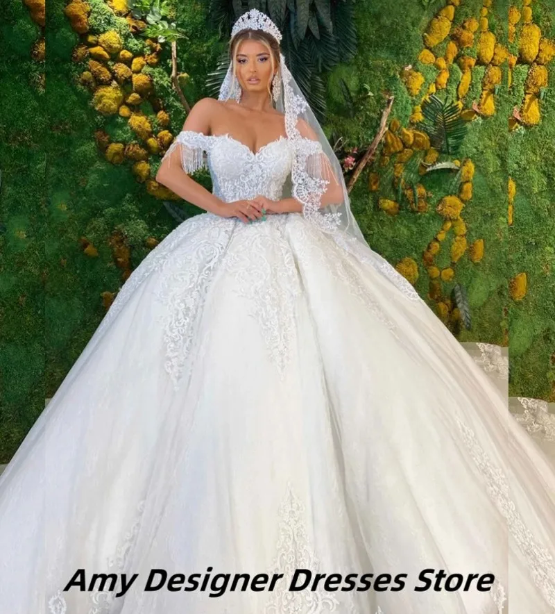 Vintage Sweetheart Wedding Dresses Black Girls Exquisite Lace Applique Off The Shoulder Bridal Gowns Vestido De Noiva Customized
Vintage Sweetheart Wedding Dresses Black Girls Exquisite Lace Applique Off The Shoulder Bridal Gowns Vestido De Noiva Customized