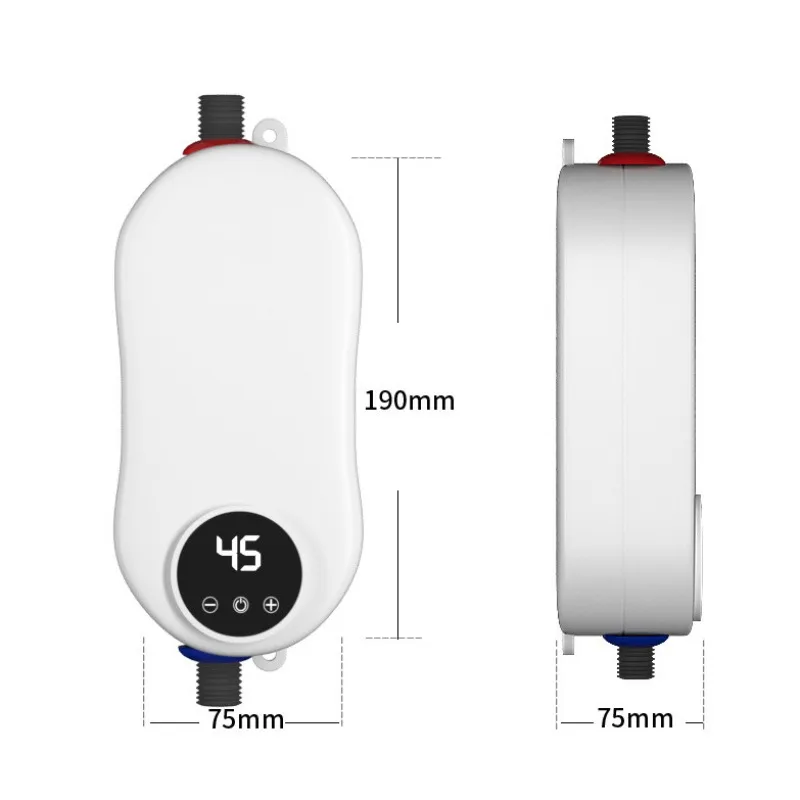 QuickHeating Thermostat for Home Garage Instant Tankless Portable Electric Water Heater Light Emitting Diode with Shower Plastic
QuickHeating Thermostat for Home Garage Instant Tankless Portable Electric Water Heater Light Emitting Diode with Shower Plastic