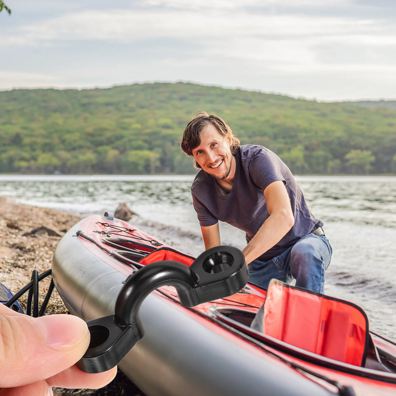 1 set Kayak Accessories C shaped Set 6 Hooks 12 Screws Sturdy Rope Buckle for Canoe Dinghy Rowboat Deck Fixing Buckle Boat
1 set Kayak Accessories C shaped Set 6 Hooks 12 Screws Sturdy Rope Buckle for Canoe Dinghy Rowboat Deck Fixing Buckle Boat