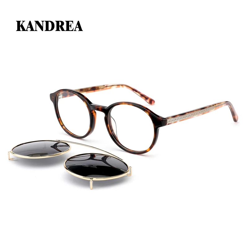 KANDREA Round Fashion Magnet Polarized Sunglasses Women Men Vintage Glasses Frame Optical Fashion Prescription Eyeglasses 1008G
KANDREA Round Fashion Magnet Polarized Sunglasses Women Men Vintage Glasses Frame Optical Fashion Prescription Eyeglasses 1008G