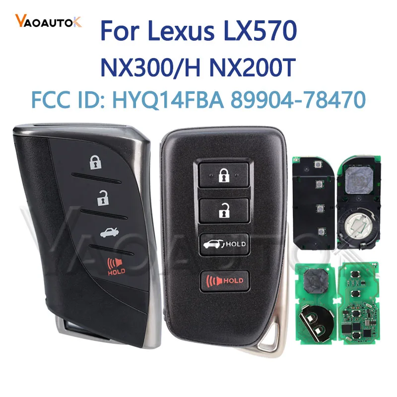 Auto Remote Key Aftermarket For Lexus Lx570 NX300/H NX200T FCC ID: HYQ14FBA 89904-78470 Keyless Entry Remote Flip Smart Key Fob
Auto Remote Key Aftermarket For Lexus Lx570 NX300/H NX200T FCC ID: HYQ14FBA 89904-78470 Keyless Entry Remote Flip Smart Key Fob