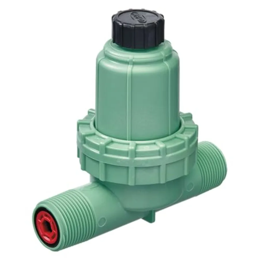 Drip irrigation filter and 0 PSI pressure regulator for micro-irrigation systems made of durable plastic black with integrated
Drip irrigation filter and 0 PSI pressure regulator for micro-irrigation systems made of durable plastic black with integrated