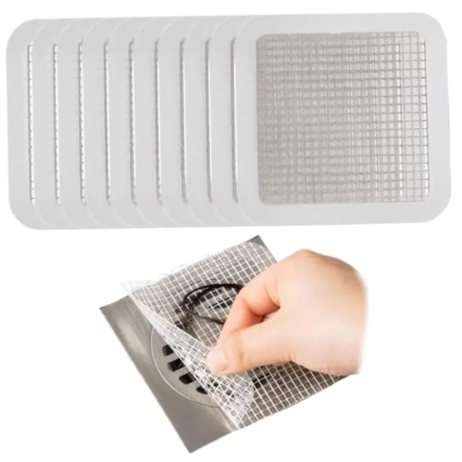 Drain Protectors, Disposable Hair Drain Stickers 10Pcs 5x5 Fine Mesh Disposable Drain Covers Self-Adhesive Multi-Usage Square D
Drain Protectors, Disposable Hair Drain Stickers 10Pcs 5x5 Fine Mesh Disposable Drain Covers Self-Adhesive Multi-Usage Square D
