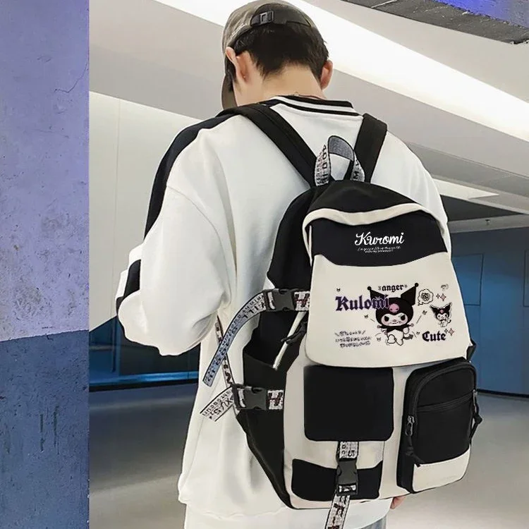 Sanrio Kuromi School Bag Student Junior High School Cartoon Cute Backpack Mochilas Aestethic Bag 한국적 스타일 Campus Boys and Girls
Sanrio Kuromi School Bag Student Junior High School Cartoon Cute Backpack Mochilas Aestethic Bag 한국적 스타일 Campus Boys and Girls