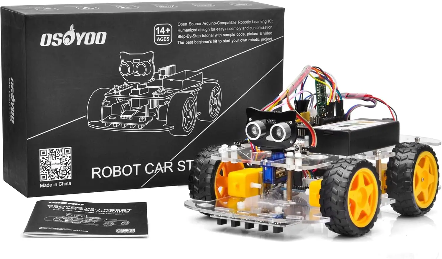 STEM Robot Car Kit for Teens & Adults | DIY Remote Controlled Coding & Building Educational Toy