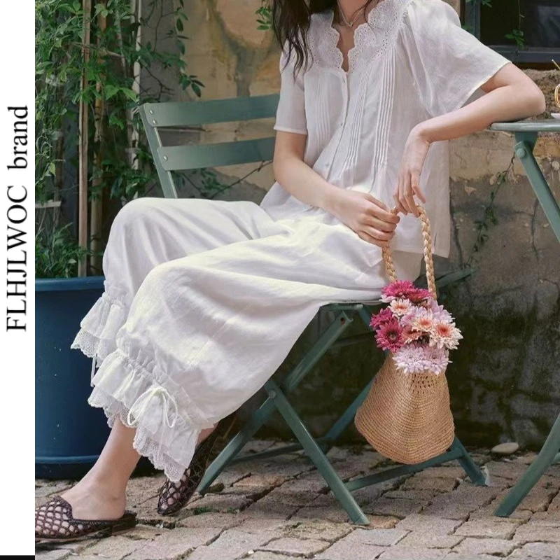 Cotton Linen Bloomers Lolita Style Girls Cute Sweet Japan Sexy Lace Date Princess White Lace Layer Capris Ruffles Lantern Pants
Cotton Linen Bloomers Lolita Style Girls Cute Sweet Japan Sexy Lace Date Princess White Lace Layer Capris Ruffles Lantern Pants