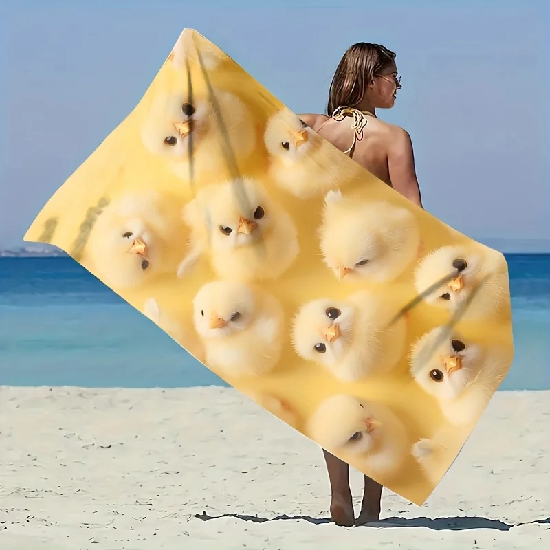 Cute Chicks Pattern Beach Towel Soft Quick-Dry Large Bath Towel with Animal Print for Kids Travel Swim Pool
Cute Chicks Pattern Beach Towel Soft Quick-Dry Large Bath Towel with Animal Print for Kids Travel Swim Pool