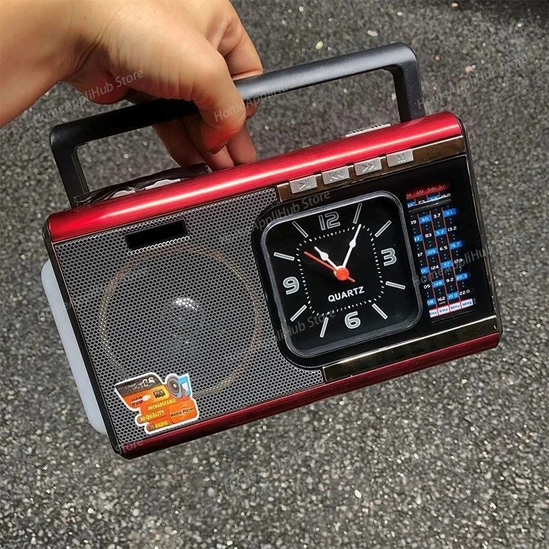 Old Style Rechargeable Table Top Radio Receiver FM/AM/SW Multi Band Mp3 Player Vintage Wireless Bluetooth Speaker Quartz Clock
Old Style Rechargeable Table Top Radio Receiver FM/AM/SW Multi Band Mp3 Player Vintage Wireless Bluetooth Speaker Quartz Clock