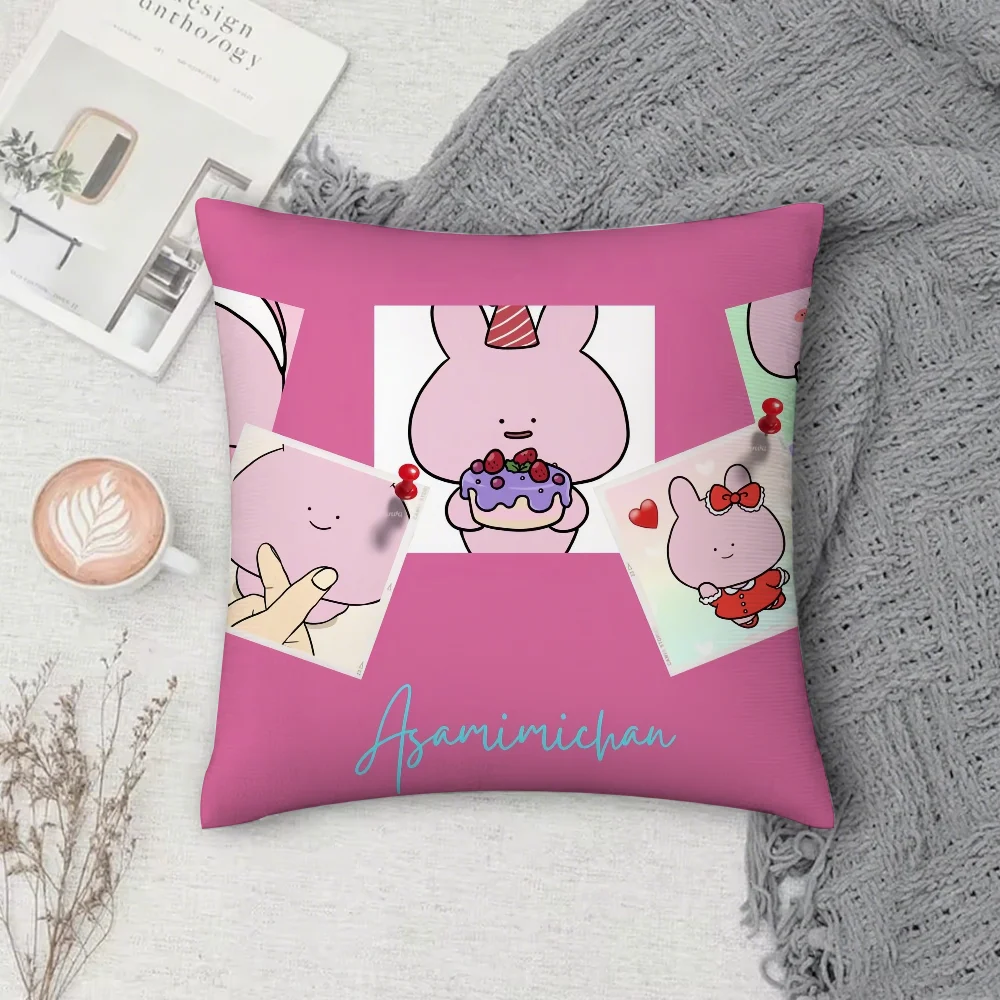 Cute Cartoon A- Asamimichan Pillow Case Square Double-Sided Printing Short Plush Sofa Cushion Cover Bedroom Bedside Pillow
Cute Cartoon A- Asamimichan Pillow Case Square Double-Sided Printing Short Plush Sofa Cushion Cover Bedroom Bedside Pillow