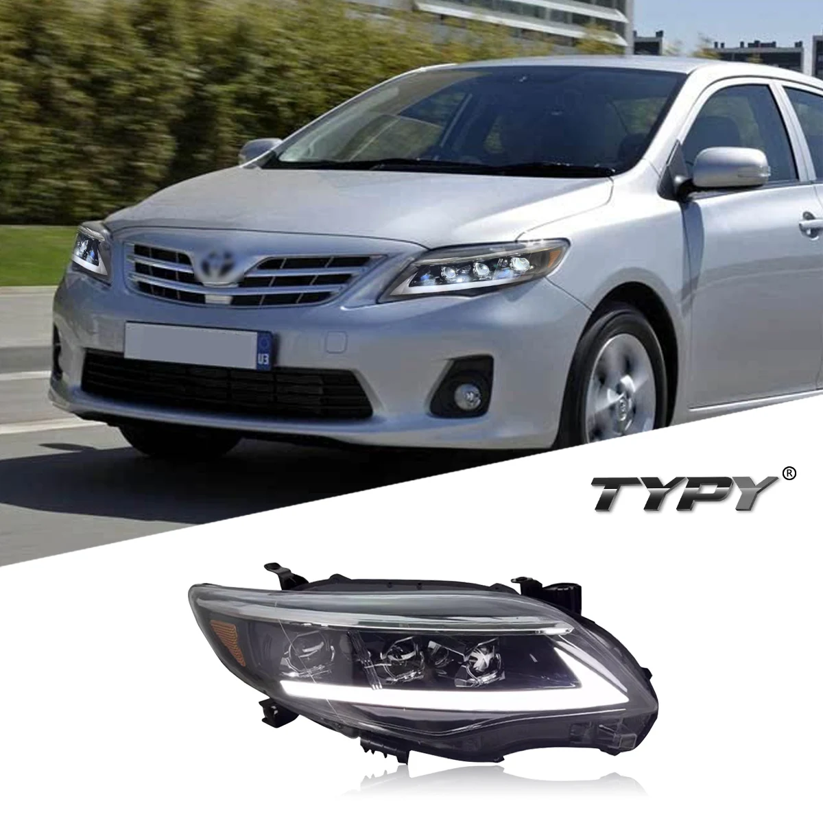 TYPY автомобильная фара для Toyota US Corolla 2010-2013, обновленная модифицированная новая DRL динамический указатель поворота, светодиодная фара, автоаксессуары
TYPY автомобильная фара для Toyota US Corolla 2010-2013, обновленная модифицированная новая DRL динамический указатель поворота, светодиодная фара, автоаксессуары
