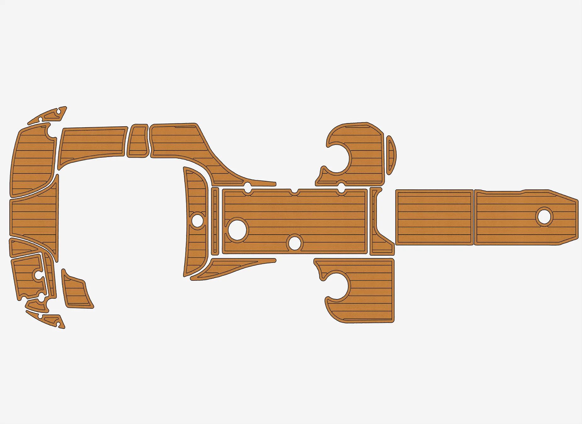 2005-2009 Crownline 275 CR 1/4 "6 мм пена EVA Нескользящий морской коврик из тикового дерева для настила из ПВХ 1/3к ковер gatorstep Морской пол
2005-2009 Crownline 275 CR 1/4 "6 мм пена EVA Нескользящий морской коврик из тикового дерева для настила из ПВХ 1/3к ковер gatorstep Морской пол