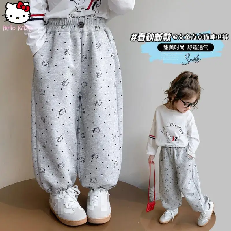 Autumn New Cartoon Loose Sports Pants Children Versatile Wide Leg Pants Anime Girls Hello Kitty Casual Pants Kawaii Girls
Autumn New Cartoon Loose Sports Pants Children Versatile Wide Leg Pants Anime Girls Hello Kitty Casual Pants Kawaii Girls