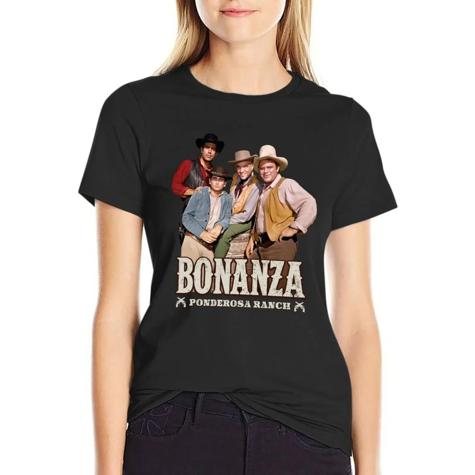 BONANZA / PONDEROSA RANCH T-Shirt lady clothes korean fashion heavyweights vintage clothes oversized workout shirts for Women
BONANZA / PONDEROSA RANCH T-Shirt lady clothes korean fashion heavyweights vintage clothes oversized workout shirts for Women