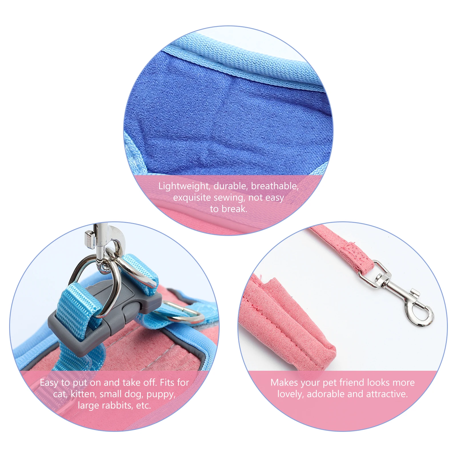 2pcs Reflective Pet Harness Vest Leash For Cats Dogs Puppies Kittens Lightweight Comfortable Outdoor Indoor Activities Gift
2pcs Reflective Pet Harness Vest Leash For Cats Dogs Puppies Kittens Lightweight Comfortable Outdoor Indoor Activities Gift