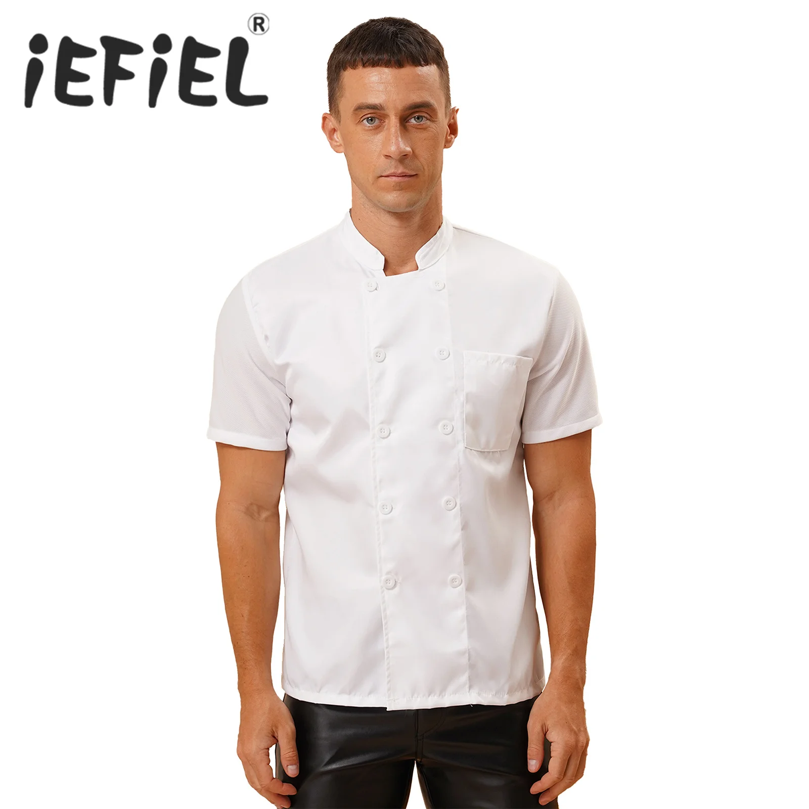 Unisex Chef Shirt Mens Womens Work Uniform Restaurant Kitchen Chef Restaurant Hotel Cooking Food Service Clothes Catering Tops
Unisex Chef Shirt Mens Womens Work Uniform Restaurant Kitchen Chef Restaurant Hotel Cooking Food Service Clothes Catering Tops