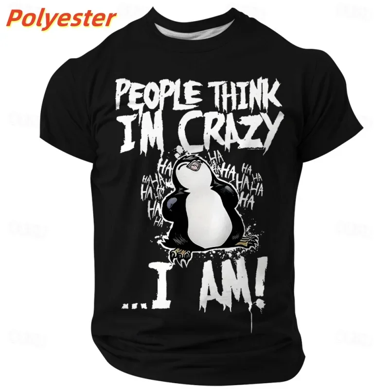 3D Printing Fun Penguin T-shirt Men's Humorous Pattern Animal T-shirt Summer Loose Street Clothing Top Around Neck Short Sleeve
3D Printing Fun Penguin T-shirt Men's Humorous Pattern Animal T-shirt Summer Loose Street Clothing Top Around Neck Short Sleeve