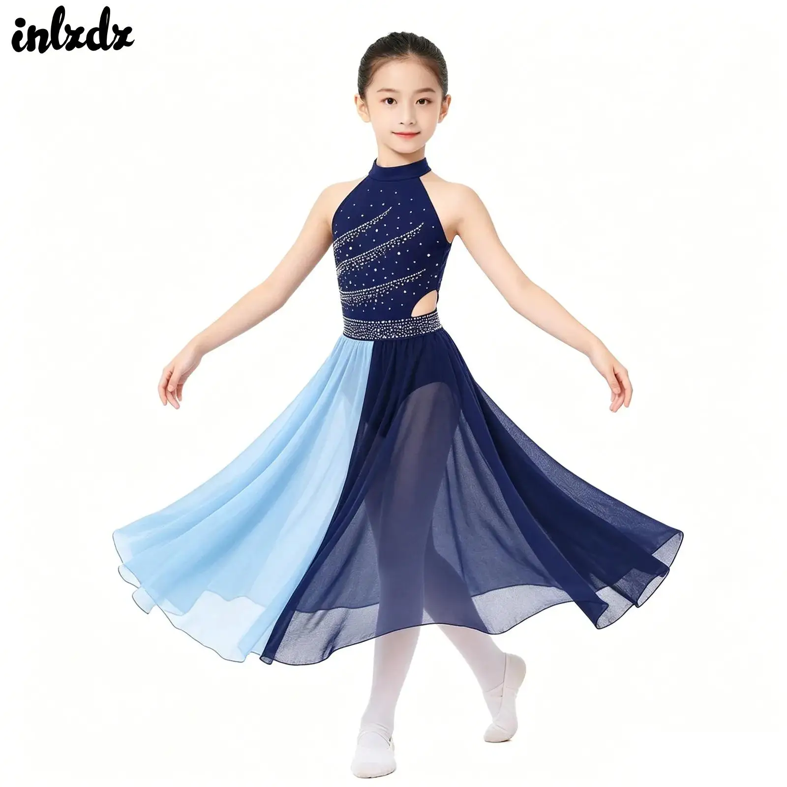 Kids Girls Shiny Rhinestones Side Split Leotard Dress Gymnastics Figure Skating Ballet Modern Lyrical Contemporary Dance Costume
Kids Girls Shiny Rhinestones Side Split Leotard Dress Gymnastics Figure Skating Ballet Modern Lyrical Contemporary Dance Costume