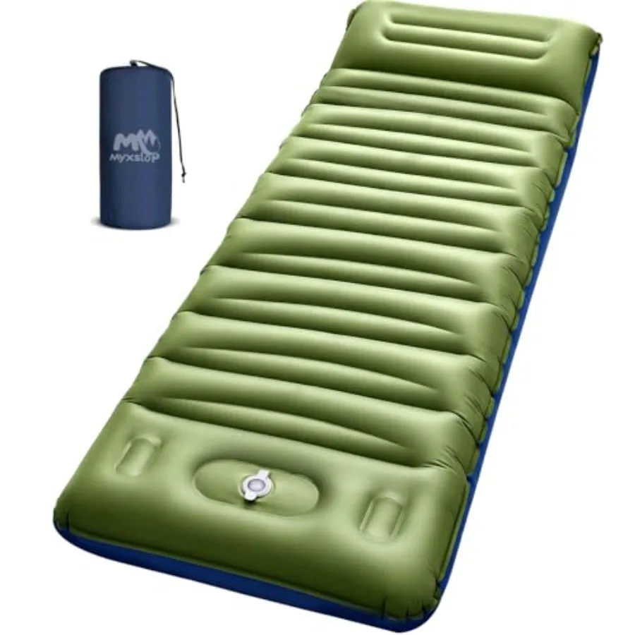Camping Sleeping Pad, Thick 5 Inch Camping Mat with Pillow Built-in Feet Pump Ultralight Inflatable Sleeping Pads for Camping,
Camping Sleeping Pad, Thick 5 Inch Camping Mat with Pillow Built-in Feet Pump Ultralight Inflatable Sleeping Pads for Camping,