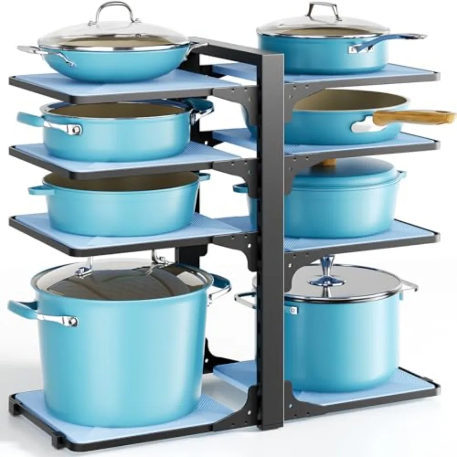 Pots and Pans Organizer under Cabinet 8-Tier Heavy Duty Pan Organizers inside Cabinet Adjustable Pot Rack for Small Kitchen Sto
Pots and Pans Organizer under Cabinet 8-Tier Heavy Duty Pan Organizers inside Cabinet Adjustable Pot Rack for Small Kitchen Sto