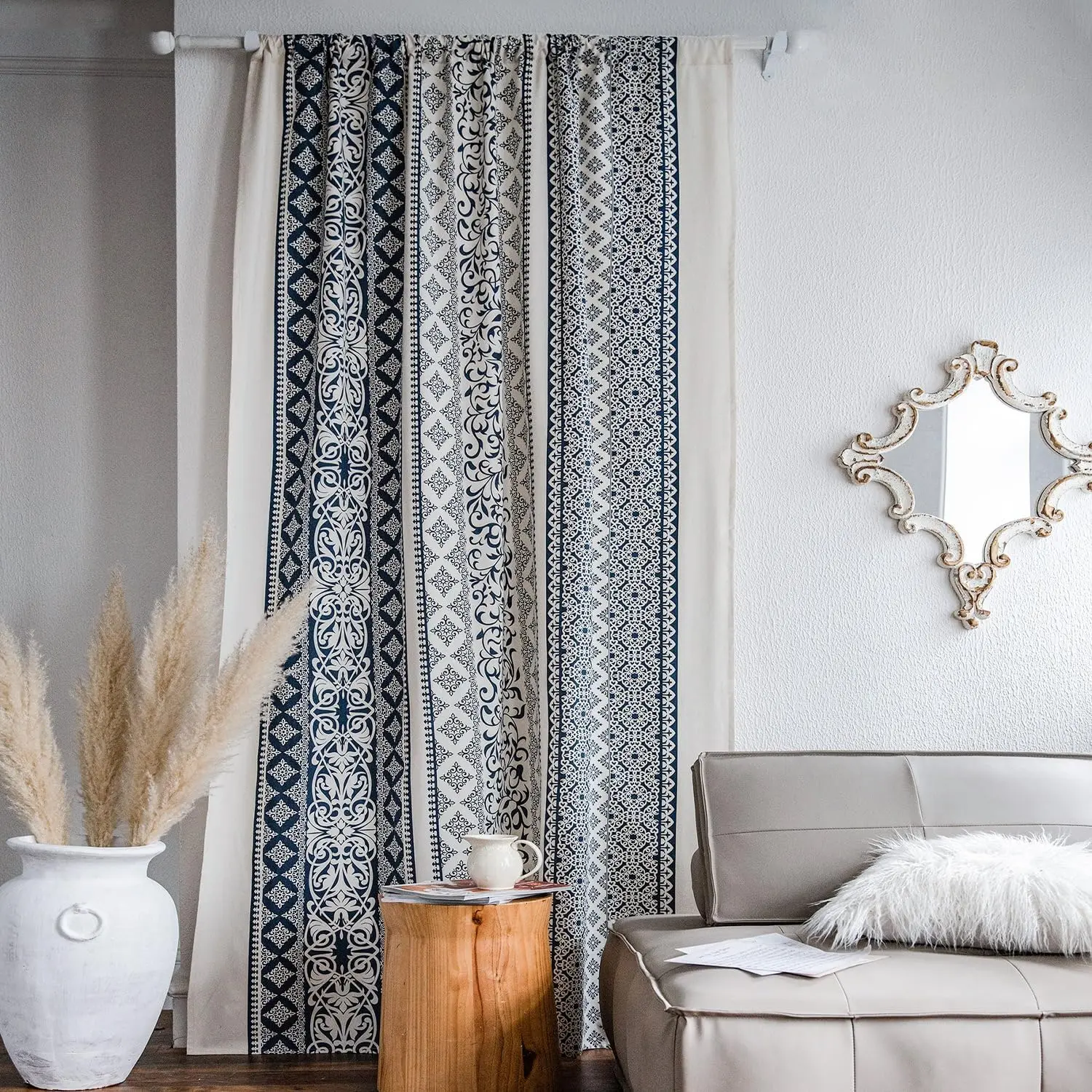 Blue Boho Curtains for Living Room, Not See Through Geo Print Decorative Drapes for Kitchen Window, 1 Panel Linen Textur
Blue Boho Curtains for Living Room, Not See Through Geo Print Decorative Drapes for Kitchen Window, 1 Panel Linen Textur