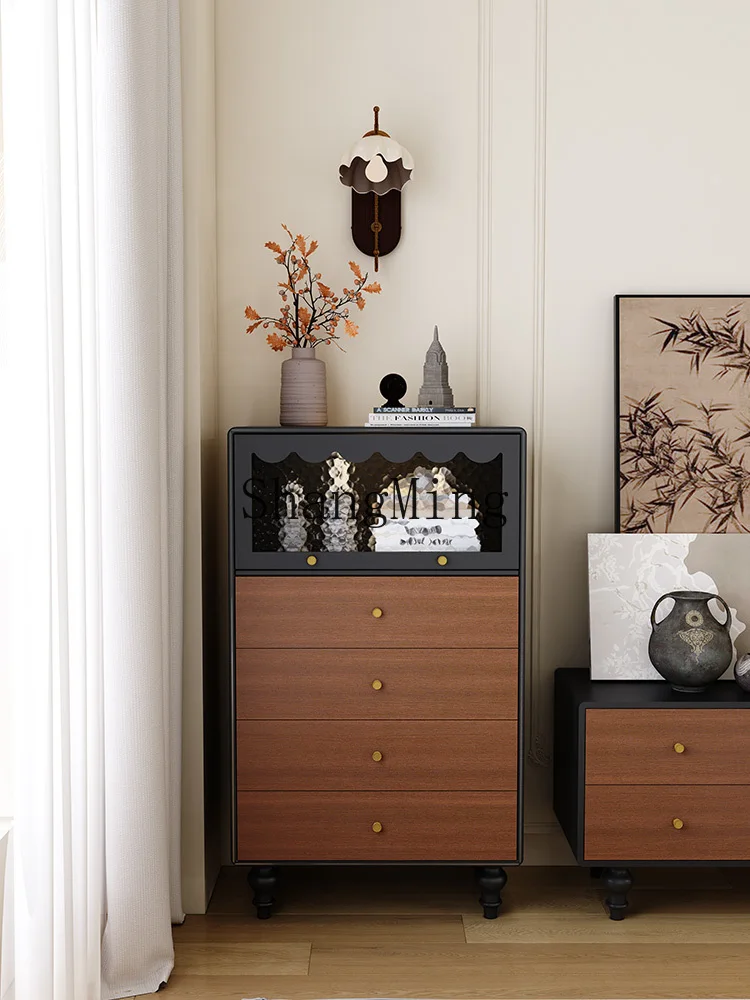 LXY retro solid wood chest, living room, home bedroom, storage cabinet, antique chest of drawers
LXY retro solid wood chest, living room, home bedroom, storage cabinet, antique chest of drawers