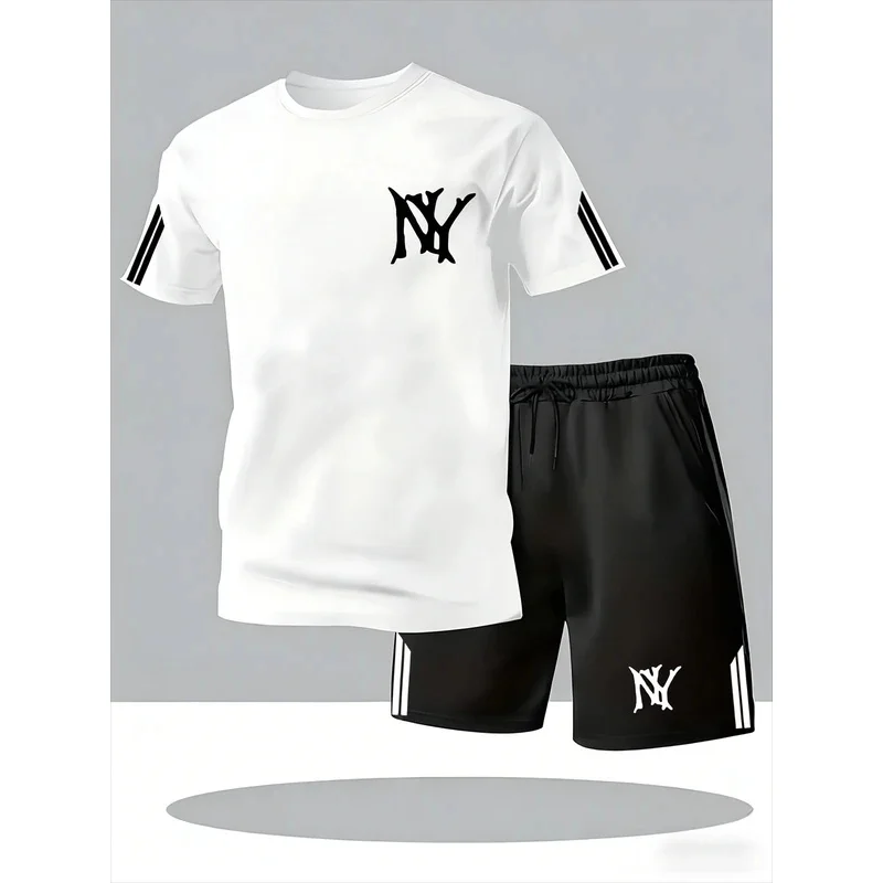 Men's Summer Casual Sports Set Short Sleeve Crew Neck T-Shirt & Shorts Stretchy Fabric Breathable & Comfortable 2-Piece
Men's Summer Casual Sports Set Short Sleeve Crew Neck T-Shirt & Shorts Stretchy Fabric Breathable & Comfortable 2-Piece