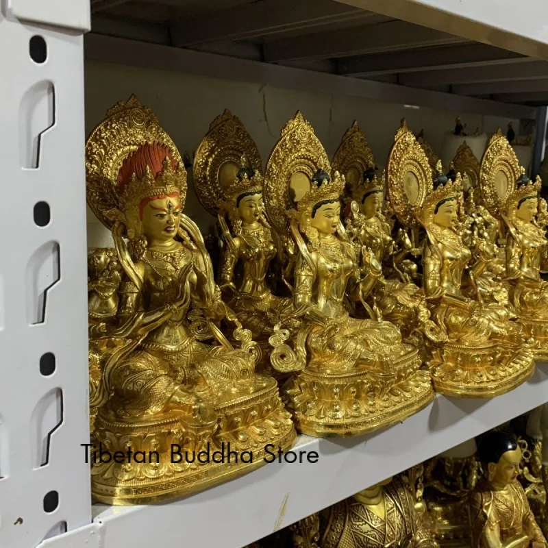 8-Inch 21-Degree Mother Gilding Buddha Ornament Pure Copper Tibet Boutique Buddha Utensils 21 Green Tara 25cm with Backlight
8-Inch 21-Degree Mother Gilding Buddha Ornament Pure Copper Tibet Boutique Buddha Utensils 21 Green Tara 25cm with Backlight