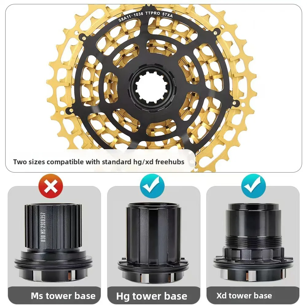 TTPROroad bike CNC integrated ultra lightweight 11 speed flywheel, suitable for SRAM XDR RED AX XPLR electronic transmission
TTPROroad bike CNC integrated ultra lightweight 11 speed flywheel, suitable for SRAM XDR RED AX XPLR electronic transmission