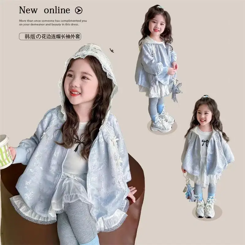 Girls Coat Jacket Spring and Autumn 2026 New Children's Solid Color Splice Lace Bow Jacket
Girls Coat Jacket Spring and Autumn 2026 New Children's Solid Color Splice Lace Bow Jacket
