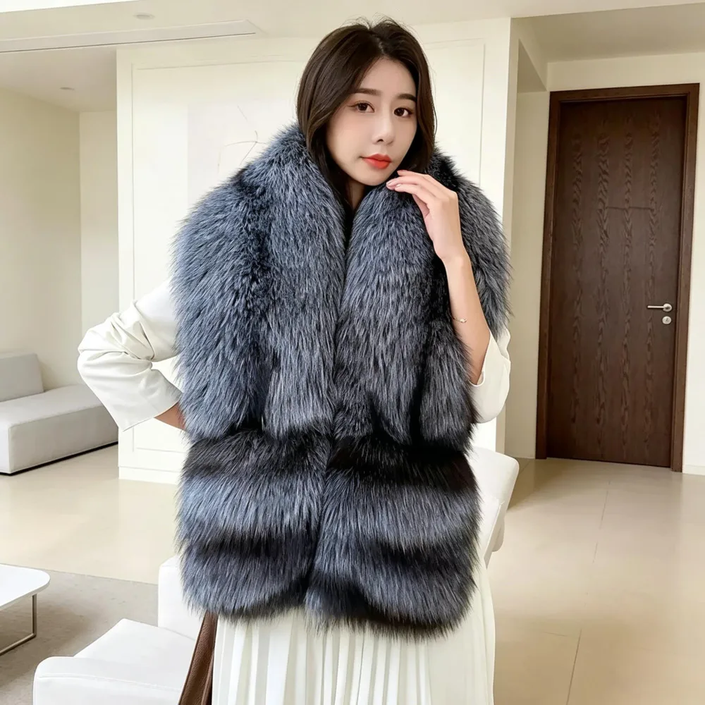 Fox Fur Scarf Winter Long Raccoon Fur Collar Silver Fox Fur Shawl Russian Scarfs For Ladies Neck Luxury Fashion Scarves Womens
Fox Fur Scarf Winter Long Raccoon Fur Collar Silver Fox Fur Shawl Russian Scarfs For Ladies Neck Luxury Fashion Scarves Womens
