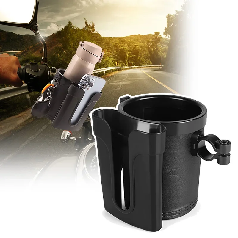 Motorcycle Bicycle 2 in 1 Handlebar Cup Holder Mobile Phone Rack Universal Water Bottle Stand Fit Motorbike Bike Kettle Holder
Motorcycle Bicycle 2 in 1 Handlebar Cup Holder Mobile Phone Rack Universal Water Bottle Stand Fit Motorbike Bike Kettle Holder