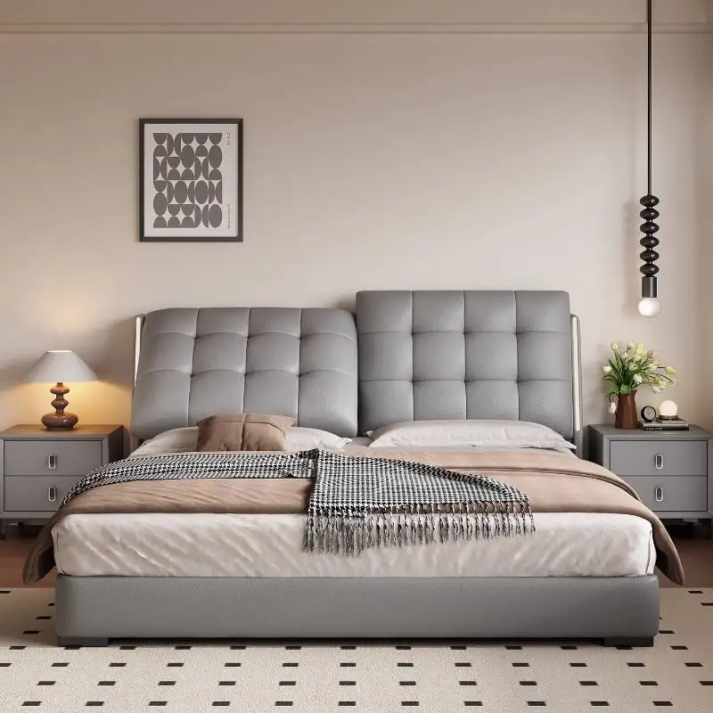 Silver Normal Double Bed Decoration Storage Elegant Wooden Luxury Double Bed Frame Adults Modern Cama Casal Furniture For Home
Silver Normal Double Bed Decoration Storage Elegant Wooden Luxury Double Bed Frame Adults Modern Cama Casal Furniture For Home