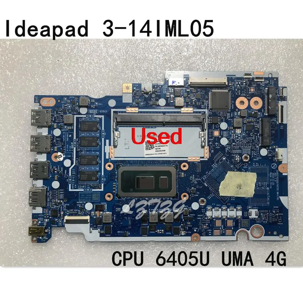 Используется для Lenovo Ideapad 3-14IML05, материнская плата для ноутбука с процессором 6405U UMA 4 ГБ FRU 5B20S44170 5B21B36515
Используется для Lenovo Ideapad 3-14IML05, материнская плата для ноутбука с процессором 6405U UMA 4 ГБ FRU 5B20S44170 5B21B36515