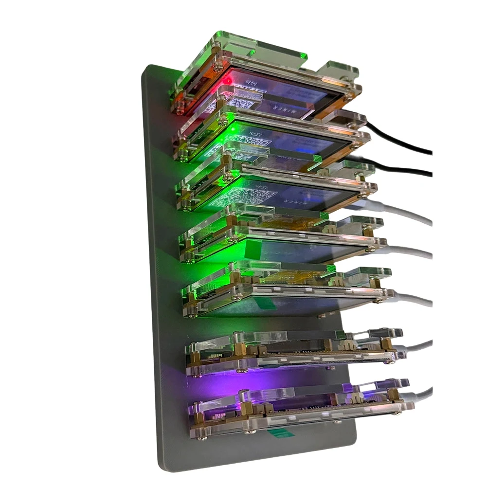 7X 1030KH/S Nerdminernmminer+7 Slots Base Upgraded Harshrate 2.8 Inch Smart Display Bitcoin Crypto Solo Miner Home BTC
7X 1030KH/S Nerdminernmminer+7 Slots Base Upgraded Harshrate 2.8 Inch Smart Display Bitcoin Crypto Solo Miner Home BTC