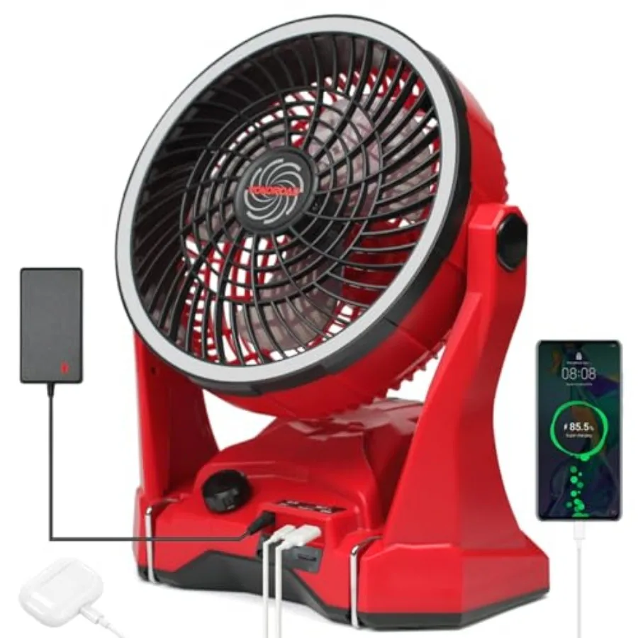 Cordless Fan Compatible with Milwaukee 18V Battery, 10" Portable Cordless Camping Rechargeable Fan, Variable Speed Outdoor Jobs
Cordless Fan Compatible with Milwaukee 18V Battery, 10" Portable Cordless Camping Rechargeable Fan, Variable Speed Outdoor Jobs