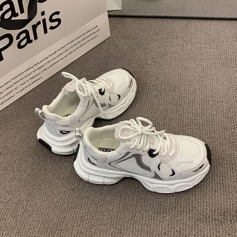 Thick-soled Dad Shoes Women's Shoes 2025 New Four-season Mesh Breathable Casual Height-enhancing Sneakers for Women
Thick-soled Dad Shoes Women's Shoes 2025 New Four-season Mesh Breathable Casual Height-enhancing Sneakers for Women