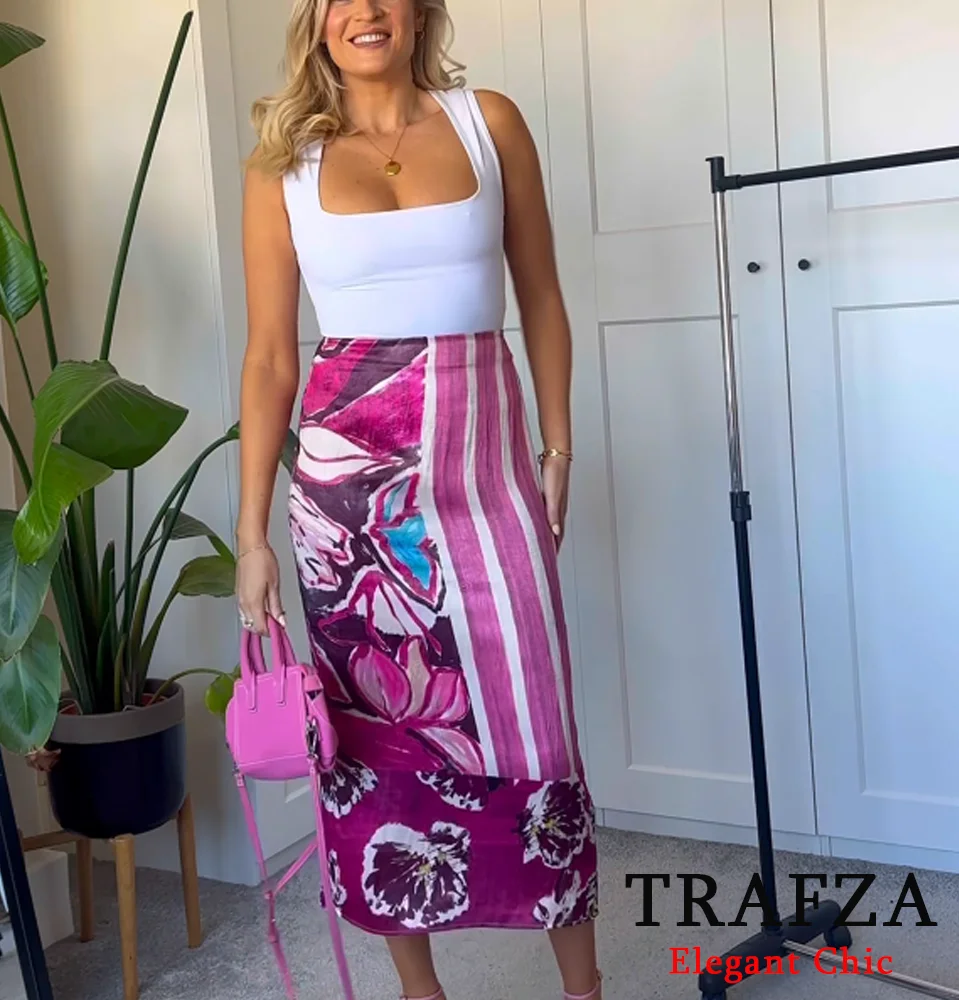 TRAFZA-Women Elegant Print Midi Skirt Satin Slim Skirt New Spring/Summer 2025 Charming Casual Retro Holiday Party Skirt
TRAFZA-Women Elegant Print Midi Skirt Satin Slim Skirt New Spring/Summer 2025 Charming Casual Retro Holiday Party Skirt