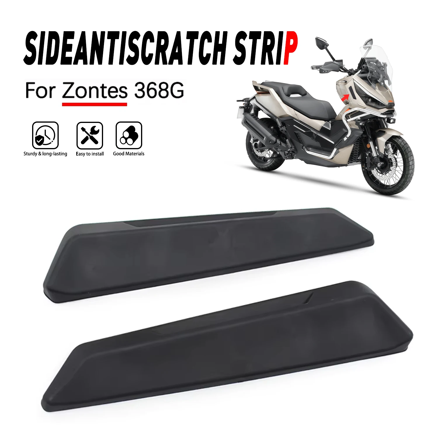 Side Wind Deflectors Body Anti Scratch Guard Protectors for Zontes 368G