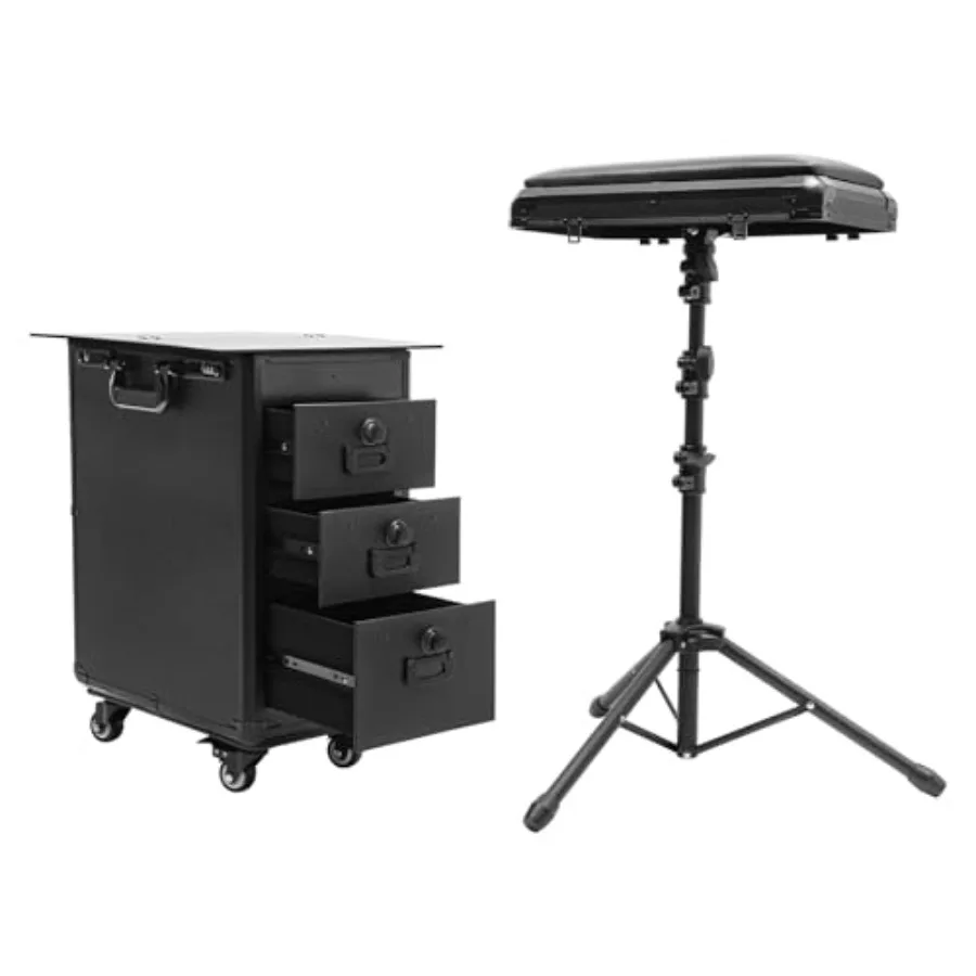 Tattoo Trolley Case Cart, Portable 3-Drawer Travel Case with Aluminum Frame, Black, 3-in-1 Rolling Design with 4 Universal Whee
Tattoo Trolley Case Cart, Portable 3-Drawer Travel Case with Aluminum Frame, Black, 3-in-1 Rolling Design with 4 Universal Whee
