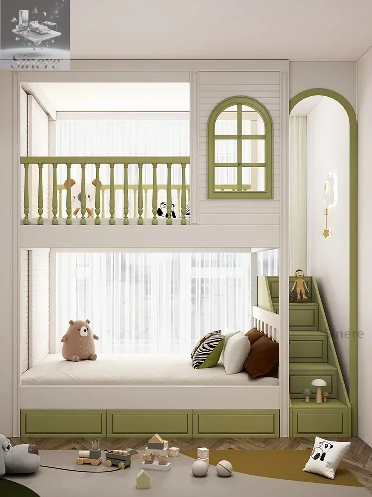 Customized bunk bed, bunk bed, wardrobe, integrated combination bed, children's castle princess duplex, 1.8 meters on the second
Customized bunk bed, bunk bed, wardrobe, integrated combination bed, children's castle princess duplex, 1.8 meters on the second