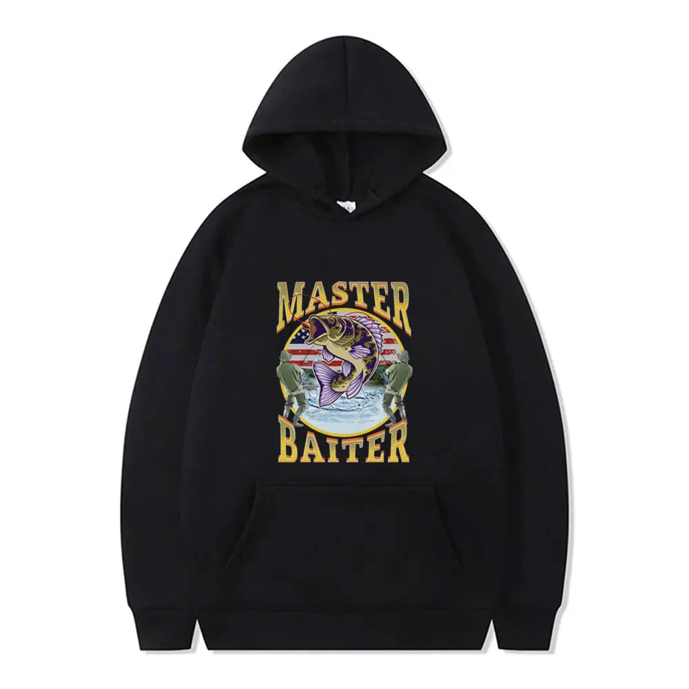 Funny Master Baiter Fishing Parody Hoodie Men Women Clothing Casual Pullover Male Fleece Cotton Oversized Streetwear Hoodies
Funny Master Baiter Fishing Parody Hoodie Men Women Clothing Casual Pullover Male Fleece Cotton Oversized Streetwear Hoodies