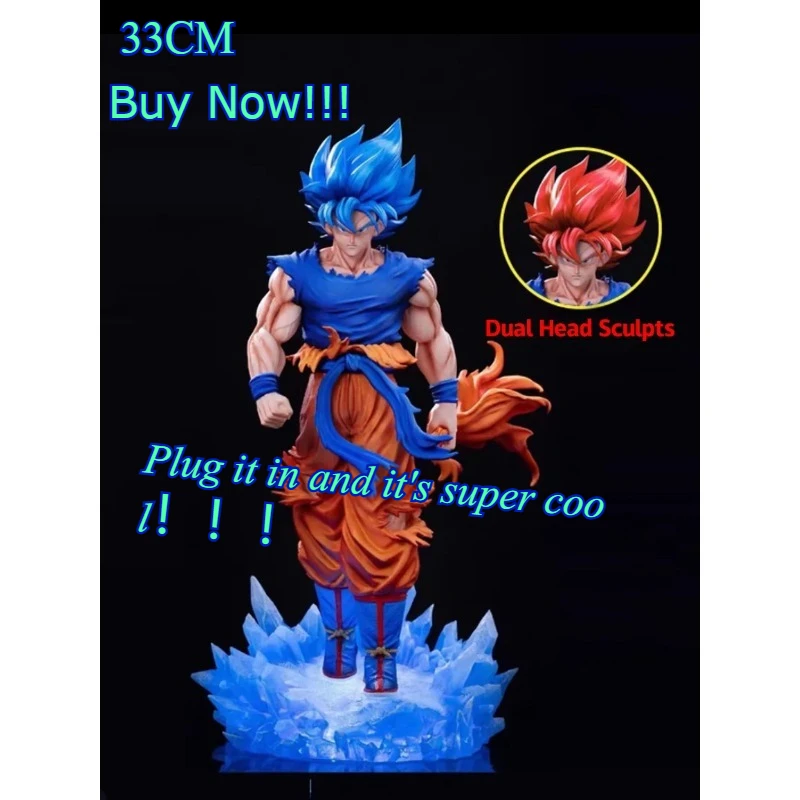 33cm in Stock Dragon Ball Anime Figure Z Super Saiyan Blue Son Goku Action Figure Statue JG Model Kakarotto Collectible Toy Gift
33cm in Stock Dragon Ball Anime Figure Z Super Saiyan Blue Son Goku Action Figure Statue JG Model Kakarotto Collectible Toy Gift