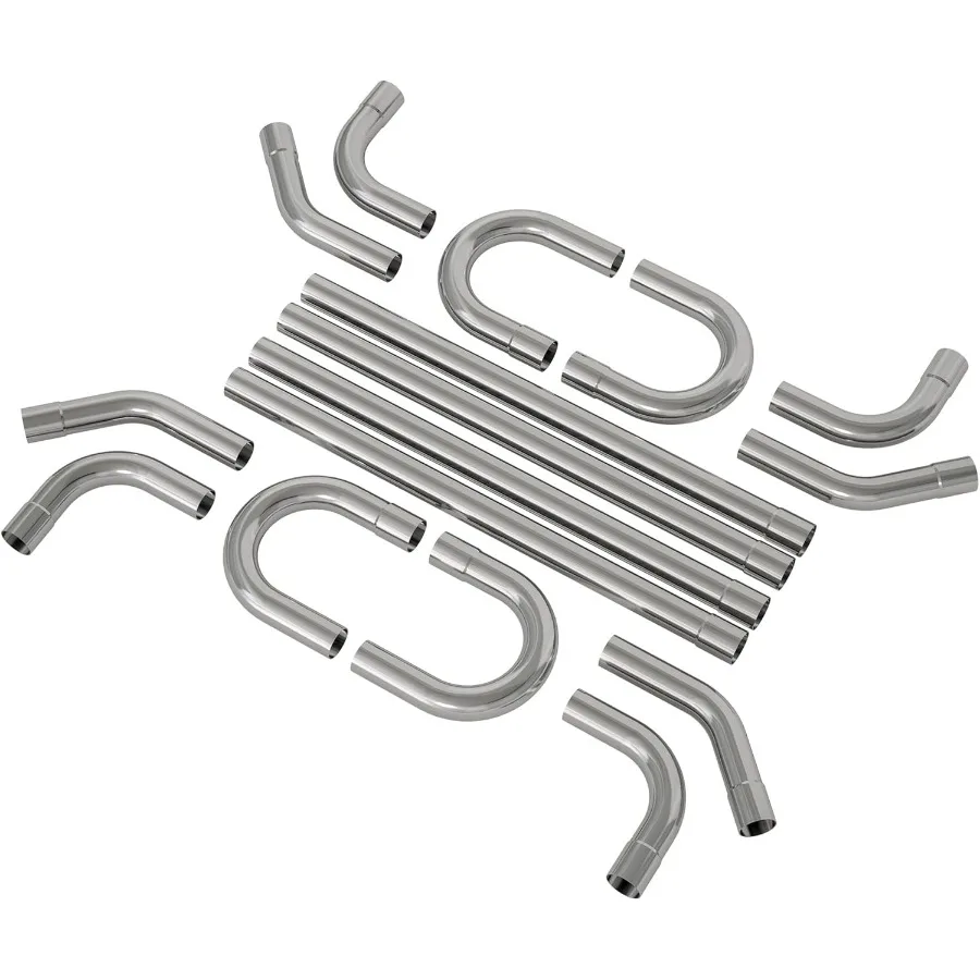 Exhaust Pipe Kit 2.5 Inches Mild Steel DIY Custom Exhaust Kit Tubing Mandrel Bend Pipe Straight U-Bend 16 Gauge Universal 16PCS
Exhaust Pipe Kit 2.5 Inches Mild Steel DIY Custom Exhaust Kit Tubing Mandrel Bend Pipe Straight U-Bend 16 Gauge Universal 16PCS