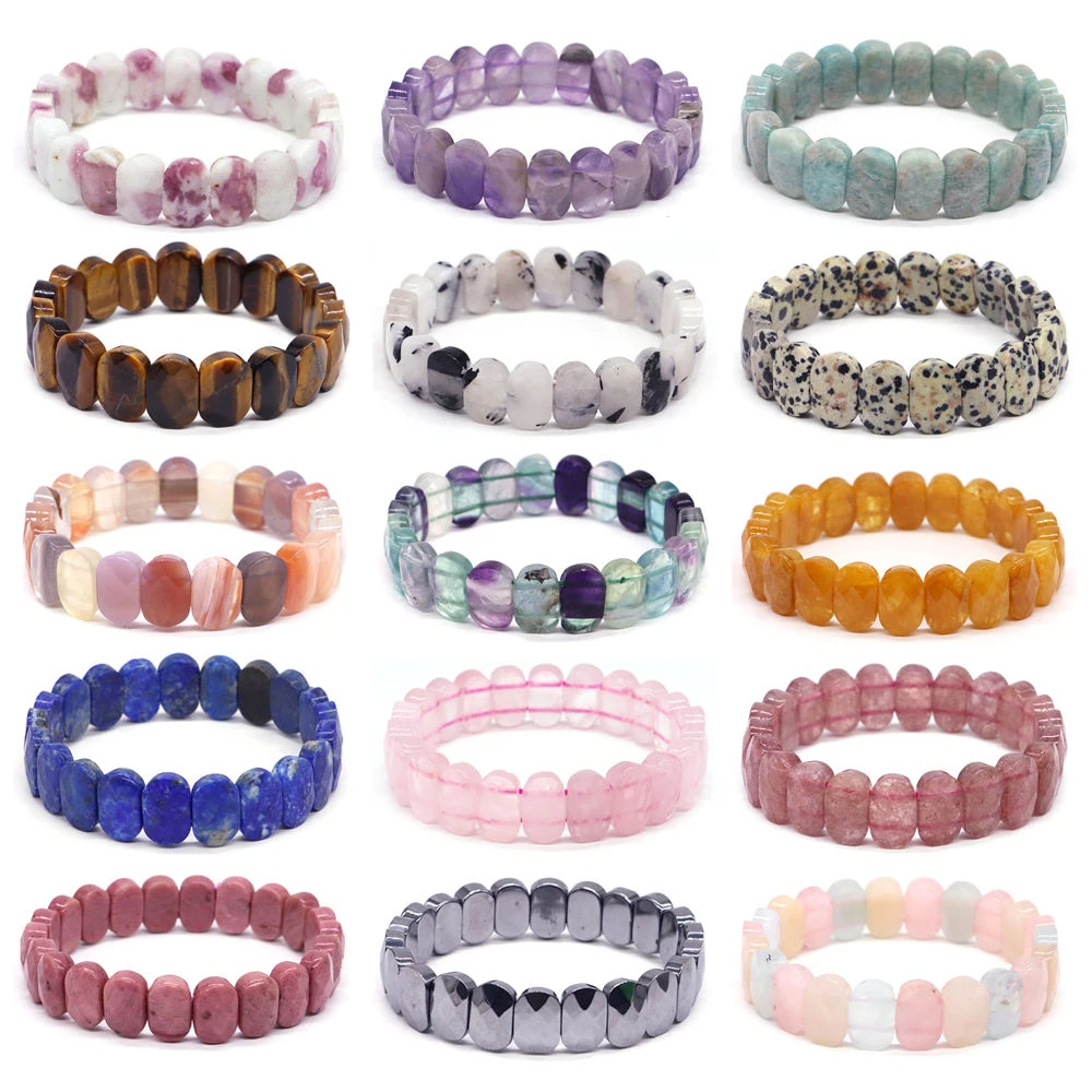 8x14mm Rectangle Square Beads Strand Bracelets Natural Fluorite Lapis Lazuli Healing Crystal Bangle Yoga Amethyst Jewelry Gifts
8x14mm Rectangle Square Beads Strand Bracelets Natural Fluorite Lapis Lazuli Healing Crystal Bangle Yoga Amethyst Jewelry Gifts