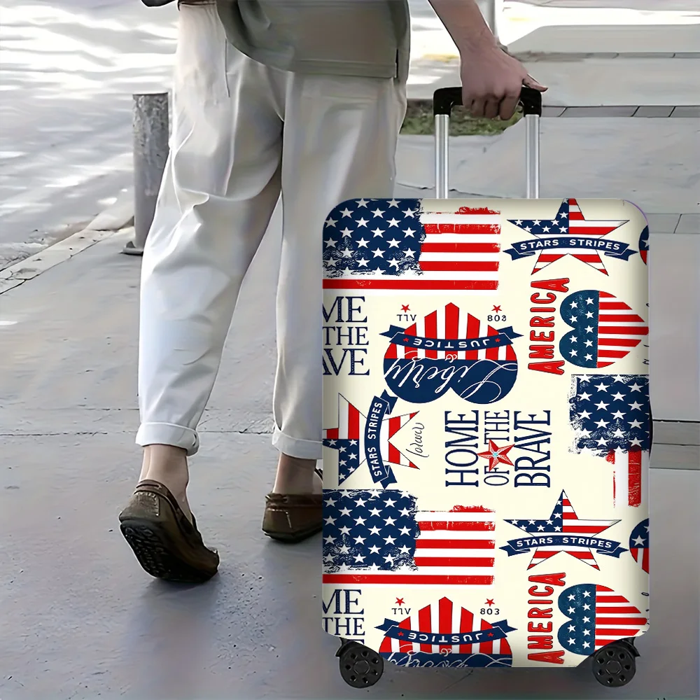1PC Patriotic Star-Spangled Banner luggage cover for luggage sizes 18-32 inches; Retro style elastic travel accessories to ef
1PC Patriotic Star-Spangled Banner luggage cover for luggage sizes 18-32 inches; Retro style elastic travel accessories to ef
